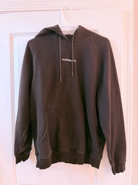 Alphalete Men's Charcoal Black Pullover Hoodie